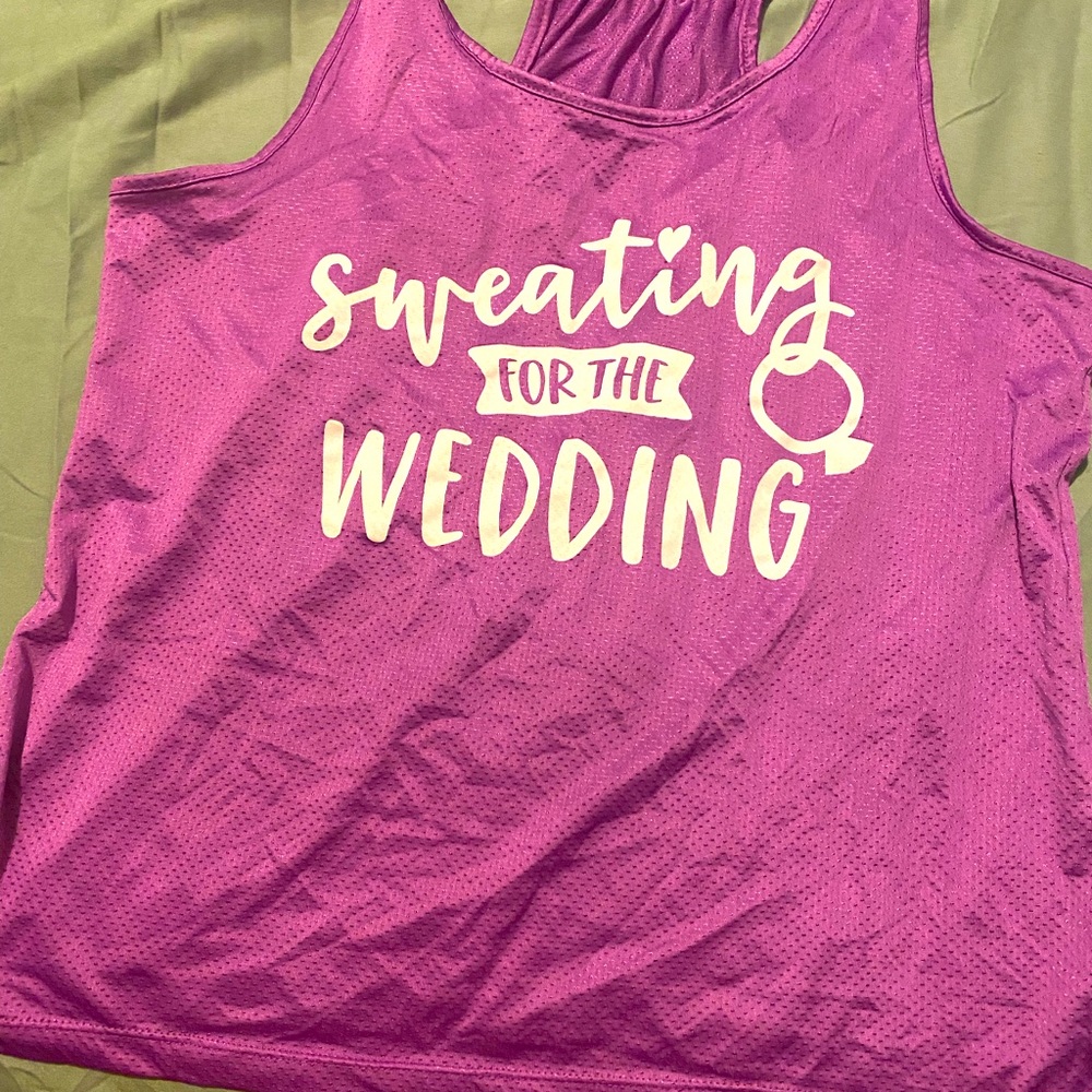 Sweating for the Wedding💍Purple Workout Jersey